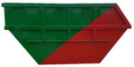 Asymetryczny kontener mulda M13 do transportu bramowego